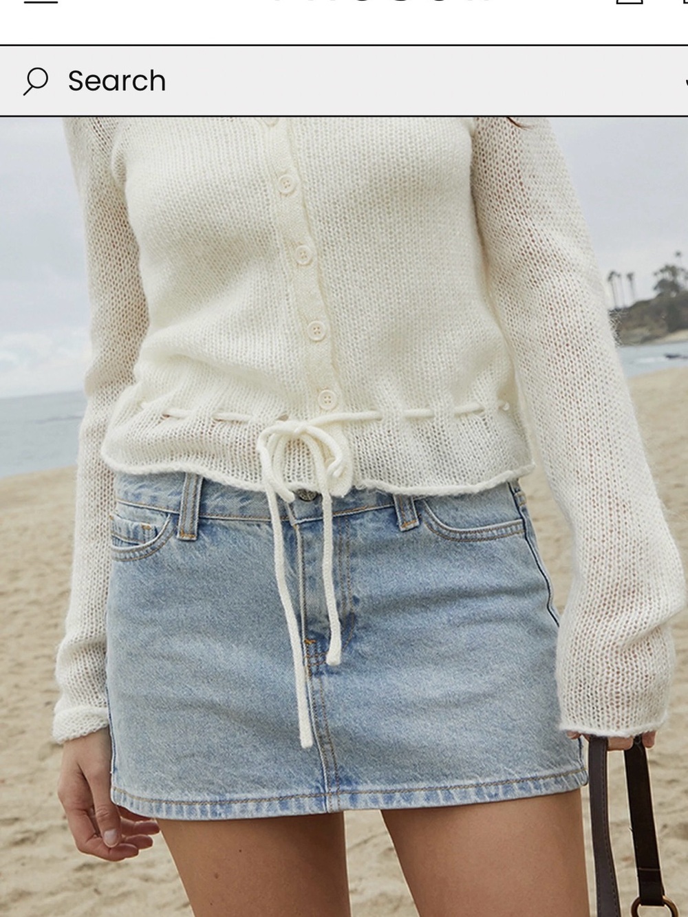 Women’s Light Blue Denim Mini Skirt - Casual Summer Style